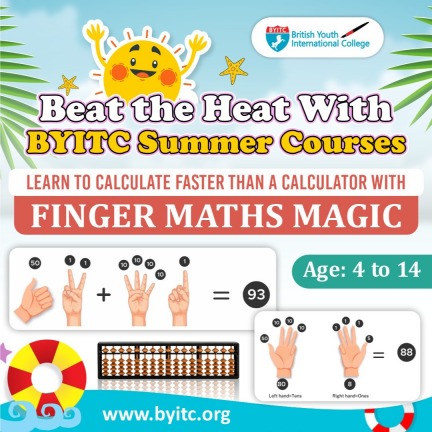 FINGER MATHS MAGIC, BYITC’s Refreshing Summer Courses! 