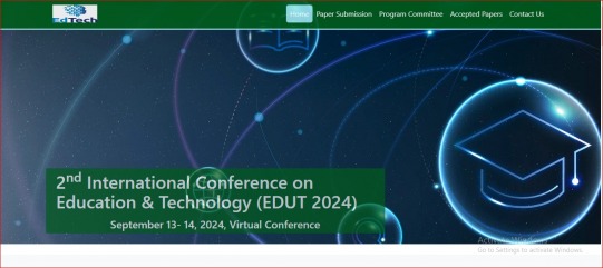 2nd International Conference on Education & Technology (EDUT 2024), 2nd International Conference on Education & Technology (EDUT 2024)