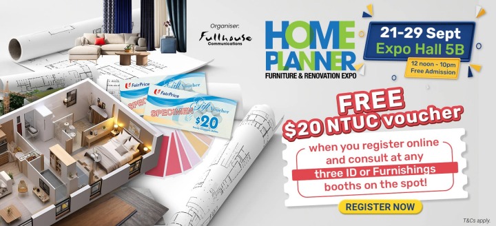 Free NTUC, Home Planner Furniture and Renovation Expo