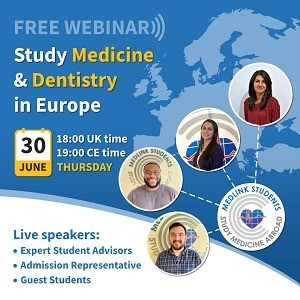 FREE Webinar: Study Medicine/Dentistry In Europe