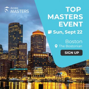 Access Masters in-person event in Boston on September 22nd 