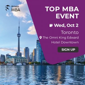 Access MBA in-person event on October 2nd in Toronto