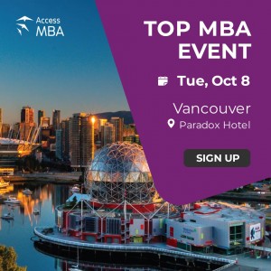 Access MBA in-person event on October 8th in Vancouver