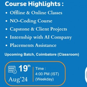 Data Analyst Classroom Course in Coimbatore