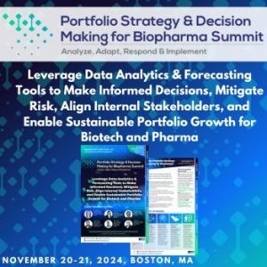 Portfolio Strategy and Decision Making for Biopharma Summit 2024