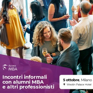 Evento gratuito a Milano  per incontrare le migliori Business School globali