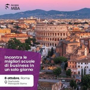 Evento gratuito a Roma  per incontrare le migliori Business School globali