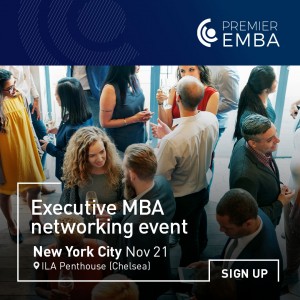 Executive MBA networking cocktail event in New York City