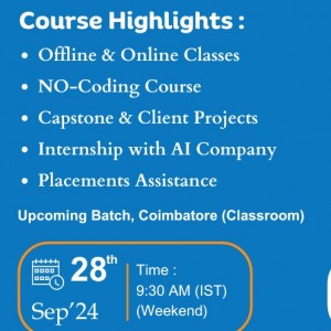 Data Analyst Offline Classes in Coimbatore