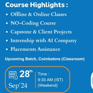 Data Analyst Offline Course in Coimbatore