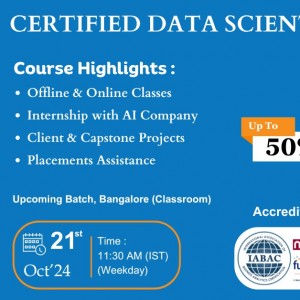 Data Scientist Offline Course in Bangalore