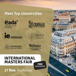 Explore Your Ideal Master's Programme with UnimyGrad Masters Fair in Bucharest on 17 November!