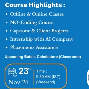 Data Analyst Course with placement in in Coimbatore