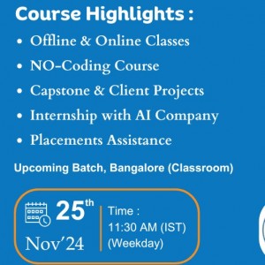 Data Analyst Course with placement in in Bangalore