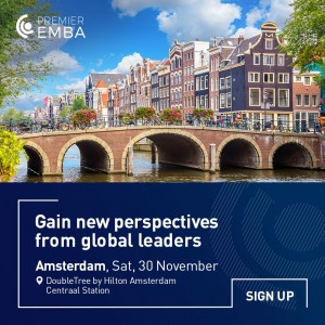 Executive MBA event in Amsterdam with a Networking Cocktail