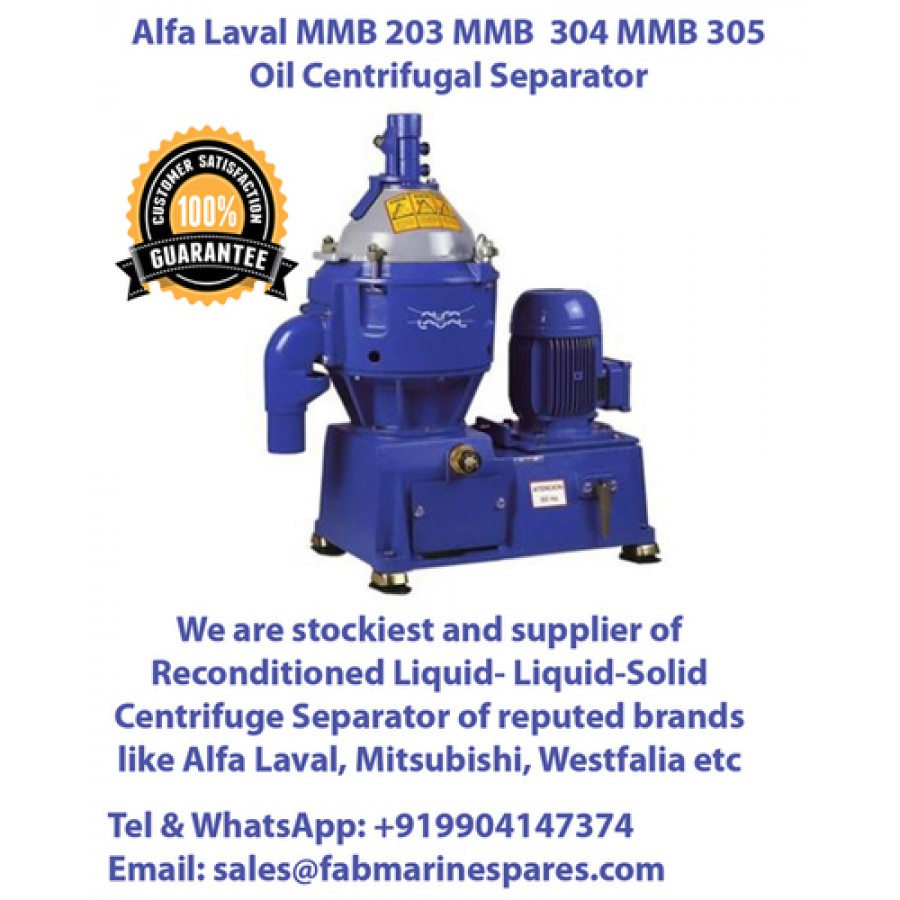 Alfa Laval MMB 203 MMB 304 MMB 305 Oil Centrifugal Separator, 260000 ...