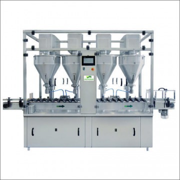 Automatic 4 Head Auger Base Powder Filling Machine