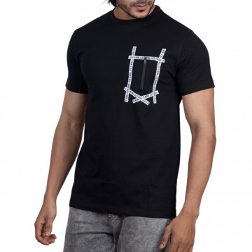 Less is more slim fit graphic pocket tee