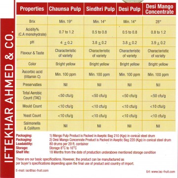 ASEPTIC  DESI MANGO PULP