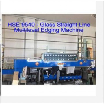 Glass Straight Line Mulitlevel Edging Machine (Used)