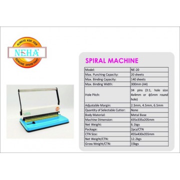 Light Weight Spiral Binding Machines