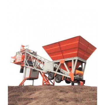 Mild Steel Drum Mixer Mobile Concrete Batching Plant