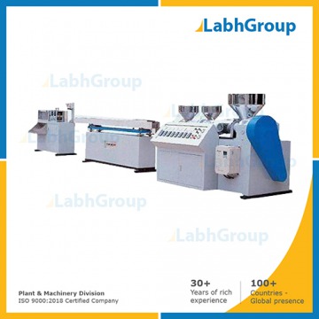 Plastic lollipop stick making machine