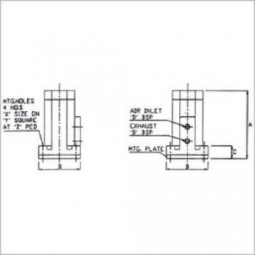 Pneumatic Vibrator Piston Cushioned