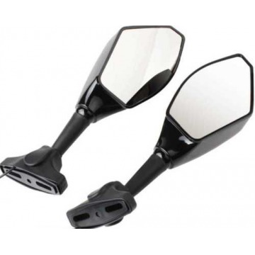 Portable Durable And Waterproof Motorcycle Mirrors With Black Color