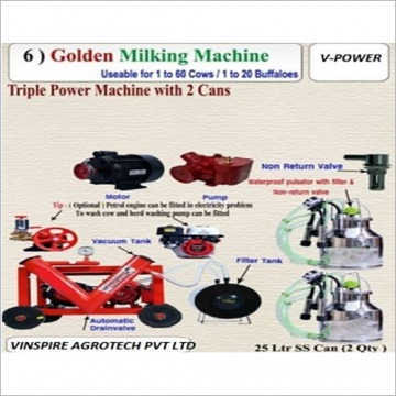 Vinspire Golden Milking Machine 60 Cows  20 Buffaloes